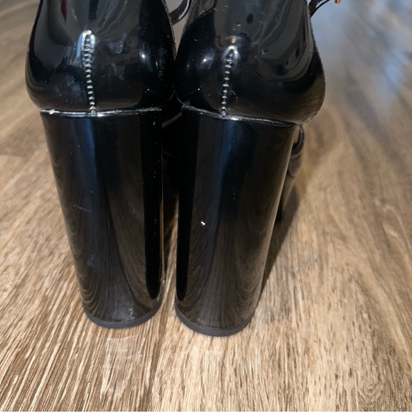 Madden Girl Womens Dion Black Block Heel Platform Heels 7 BHFO 5164 - Picture 6 of 8